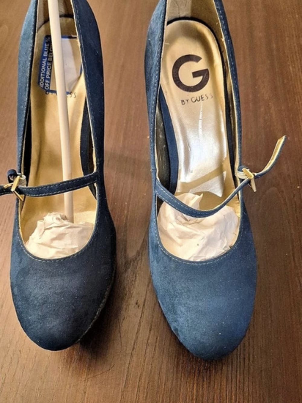 Guess Turquoise Blue Platform Mary Jane Heels - Picture 4 of 4